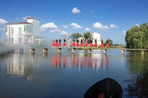 梁建忠 水拌红姿映江南